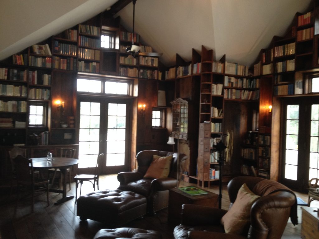 Custom Walnut Library Shelving